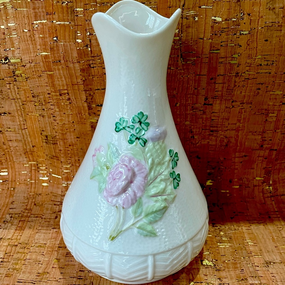 Belleek Rose Vase